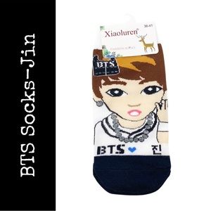 K-Pop BTS Women's Character Socks-Jin